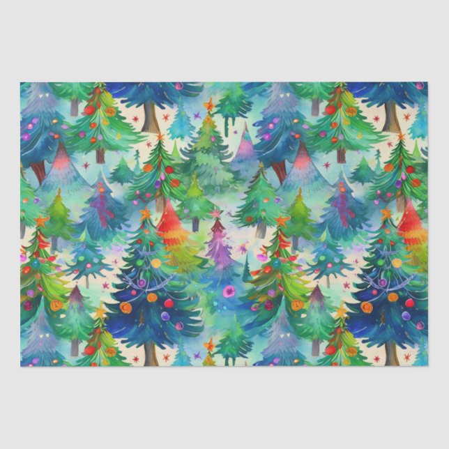 Papier Mousseline Motif de Noël (Recto)