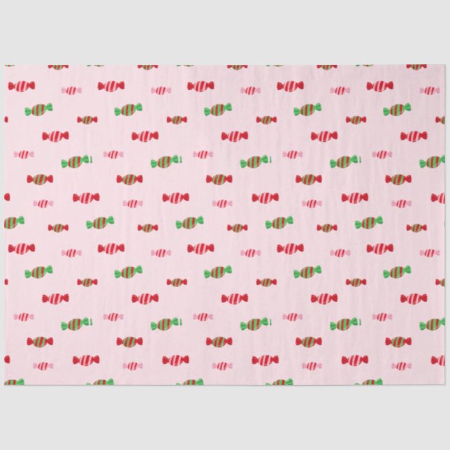 Papier Mousseline Motif de Noël (Recto)