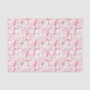 Papier Mousseline Motif de Noël aquarelle