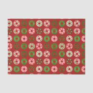 Papier Mousseline Motif de Noël Donut Holiday