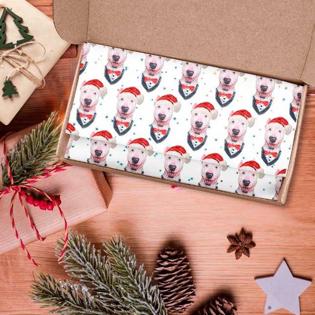 Papier Mousseline Motif de Noël du chien de Tirer de mûre (Créateur téléchargé)