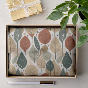 Papier Mousseline Motif de Noël Earth Tones #5 ID1009