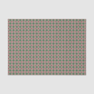 Papier Mousseline Motif de Noël Folksy Bohemian