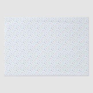 Papier Mousseline Motif de Noël Pois rouge, vert et bleu
