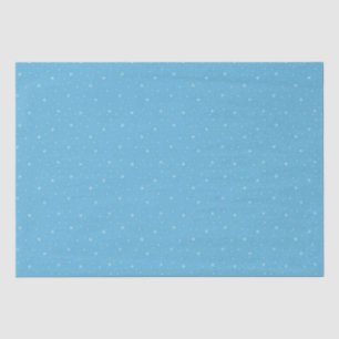 Papier Mousseline Motif de Noël Whimsical Snowflakes en bleu
