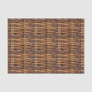 Papier Mousseline Motif de panier d'osier