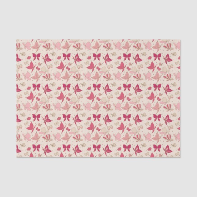 Papier Mousseline motif de papillon 3 (Recto)