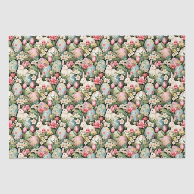 Papier Mousseline Motif de Pâques de Soiree (Recto)