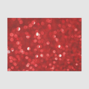 Papier Mousseline Motif de Parties scintillant Red Bokeh