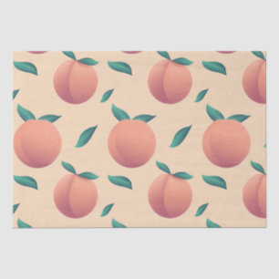 Papier Mousseline Motif de pêche d'été doux