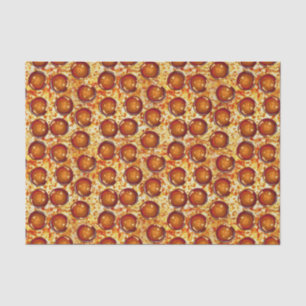 Papier Mousseline Motif de pepperoni et de pizza de fromage