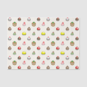 Papier Mousseline Motif de petits gâteaux