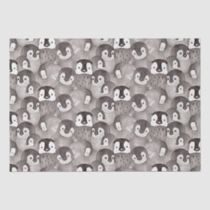 Papier Mousseline Motif de pingouins pour bébés mignons 