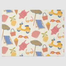Motif de plage d'été italien La dolce Vita