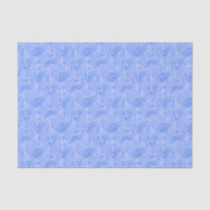 Papier Mousseline Motif de plume Abstrait en bleu périphérique