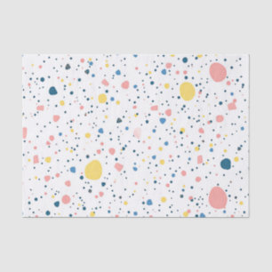 Papier Mousseline Motif de points de confettis en terrazzo moderne p