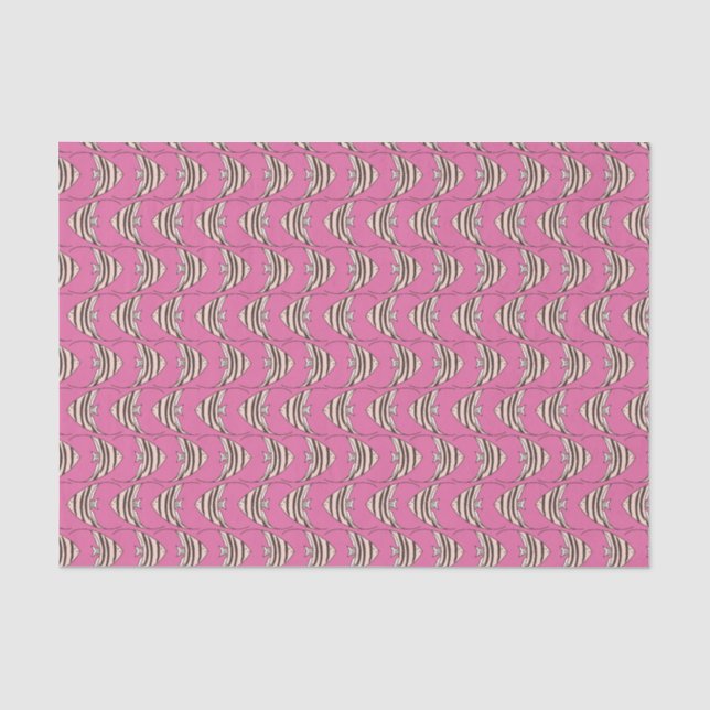 Papier Mousseline Motif de poisson rose pour enfants (Recto)