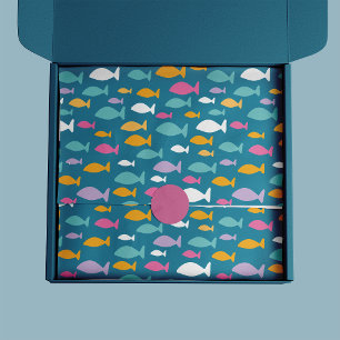 Papier Mousseline Motif de poissons pour enfants sous la mer