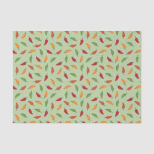 Papier Mousseline Motif de poivre de piments