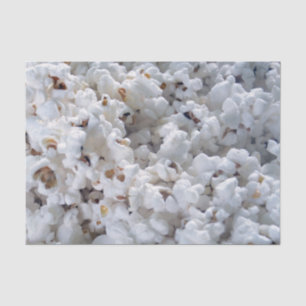 Papier Mousseline motif de pop-corn blanc