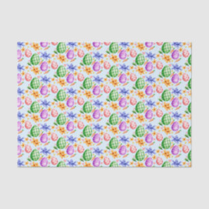 Papier Mousseline Motif de printemps de l'oeuf de Pâques