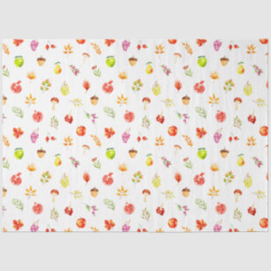 Papier Mousseline Motif de récolte d'automne
