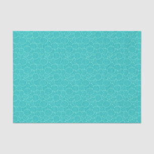 Papier Mousseline Motif de remous de Japonais - turquoise et aqua