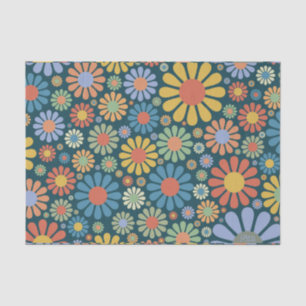 Papier Mousseline Motif de Retro/70s