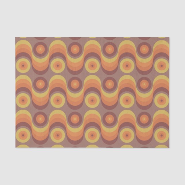 Papier Mousseline Motif de Retro/70s (Recto)