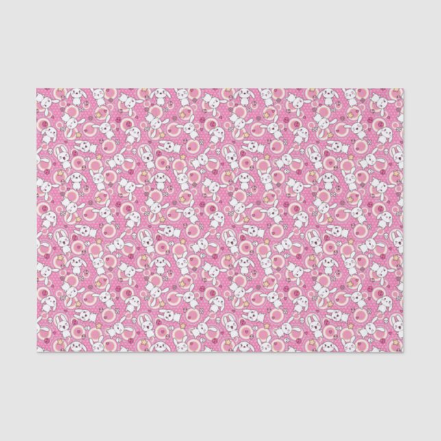 Papier Mousseline motif de rose de kawaii (Recto)