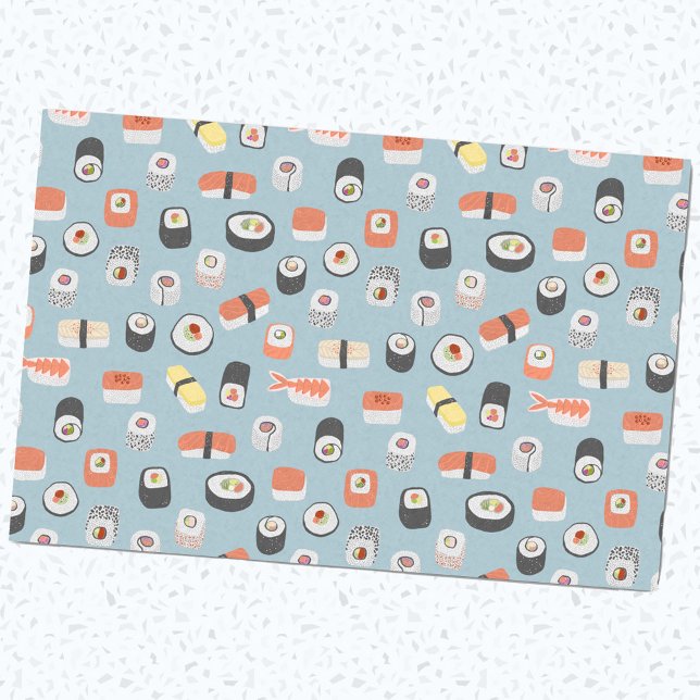 Papier Mousseline Motif de rouleaux Sushi Nigiri Maki (Créateur téléchargé)