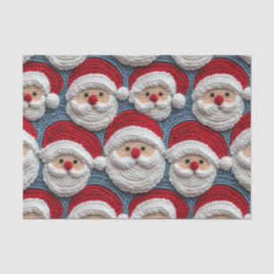 Papier Mousseline Motif de Santa Claus Crochet