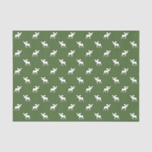 Papier Mousseline Motif de silhouettes d'orignaux