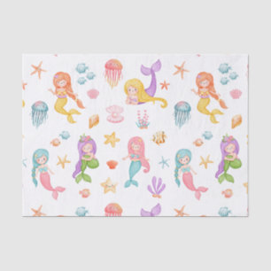 Papier Mousseline Motif de sirène