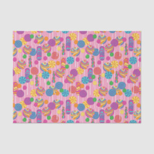 Papier Mousseline Motif de sucrerie de lucettes