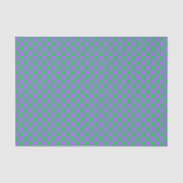 Papier Mousseline Motif de tableau de bord vert pourpre (Recto)