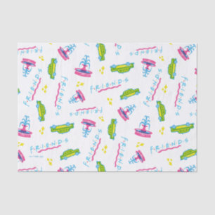 Papier Mousseline Motif de taxi et de fontaine d'eau pour AMIS™