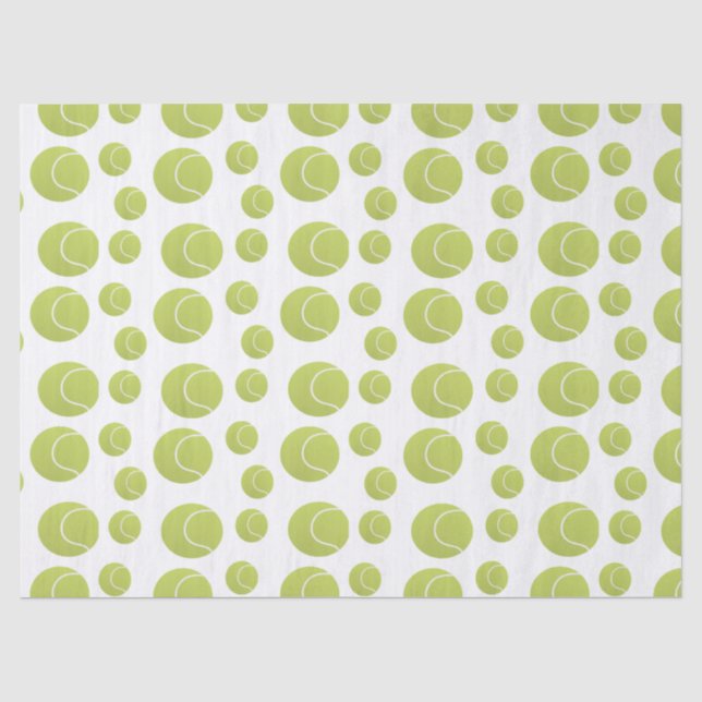 Papier Mousseline motif de tennis (Recto)