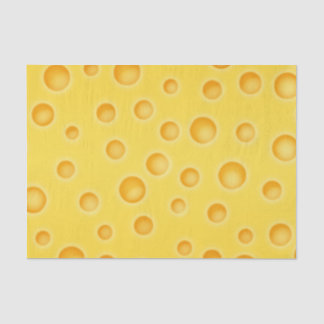 Papier Mousseline Motif de texture de Cheezy de fromage suisse