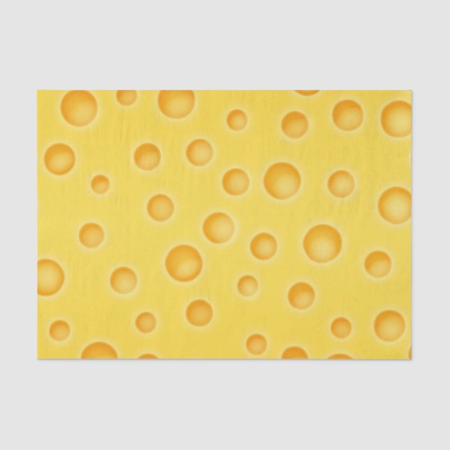 Papier Mousseline Motif de texture de Cheezy de fromage suisse (Recto)