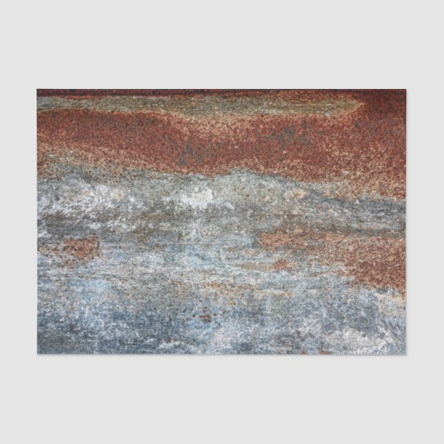 Papier Mousseline Motif de texture de rouille Brown Grunge (Recto)