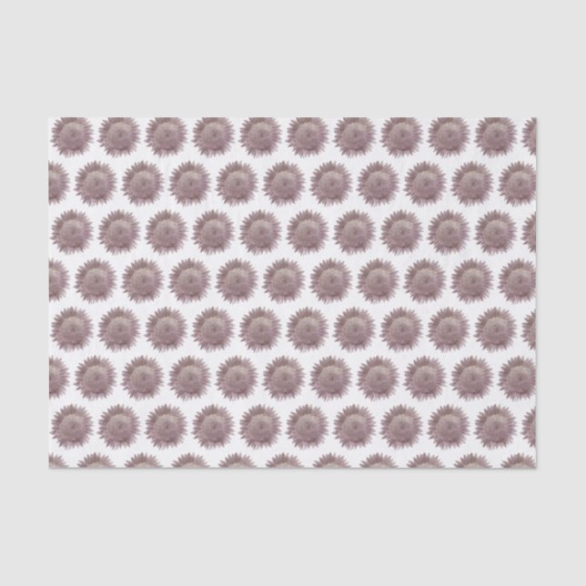Papier Mousseline Motif de tournesol muet (Recto)
