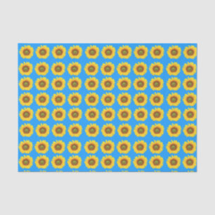 Papier Mousseline Motif de tournesols lumineux