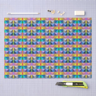 Papier Mousseline Motif de triangle 3D abstrait
