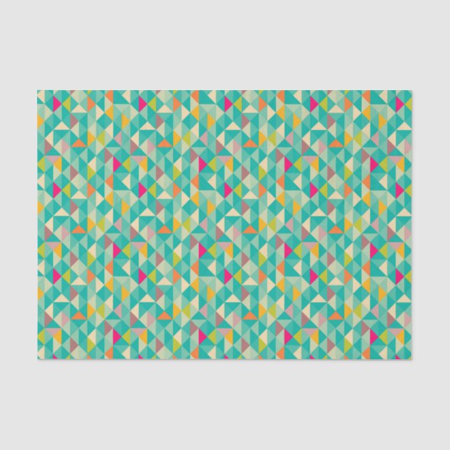 Papier Mousseline Motif de triangles (Recto)