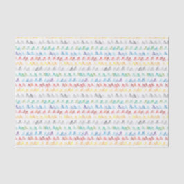 Papier Mousseline Motif de vélo coloré sur blanc