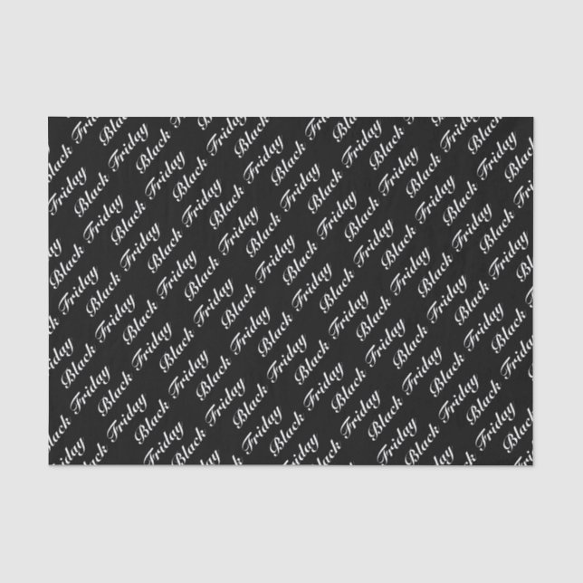 Papier Mousseline Motif de vente Black Friday (Recto)