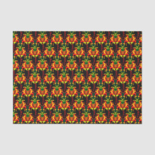Papier Mousseline Motif de verrouillage de la tête du Citrouille à f