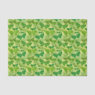 Papier Mousseline Motif de vert de ressort