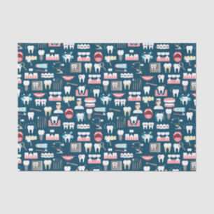 Papier Mousseline Motif dentaire de bureau de clinique